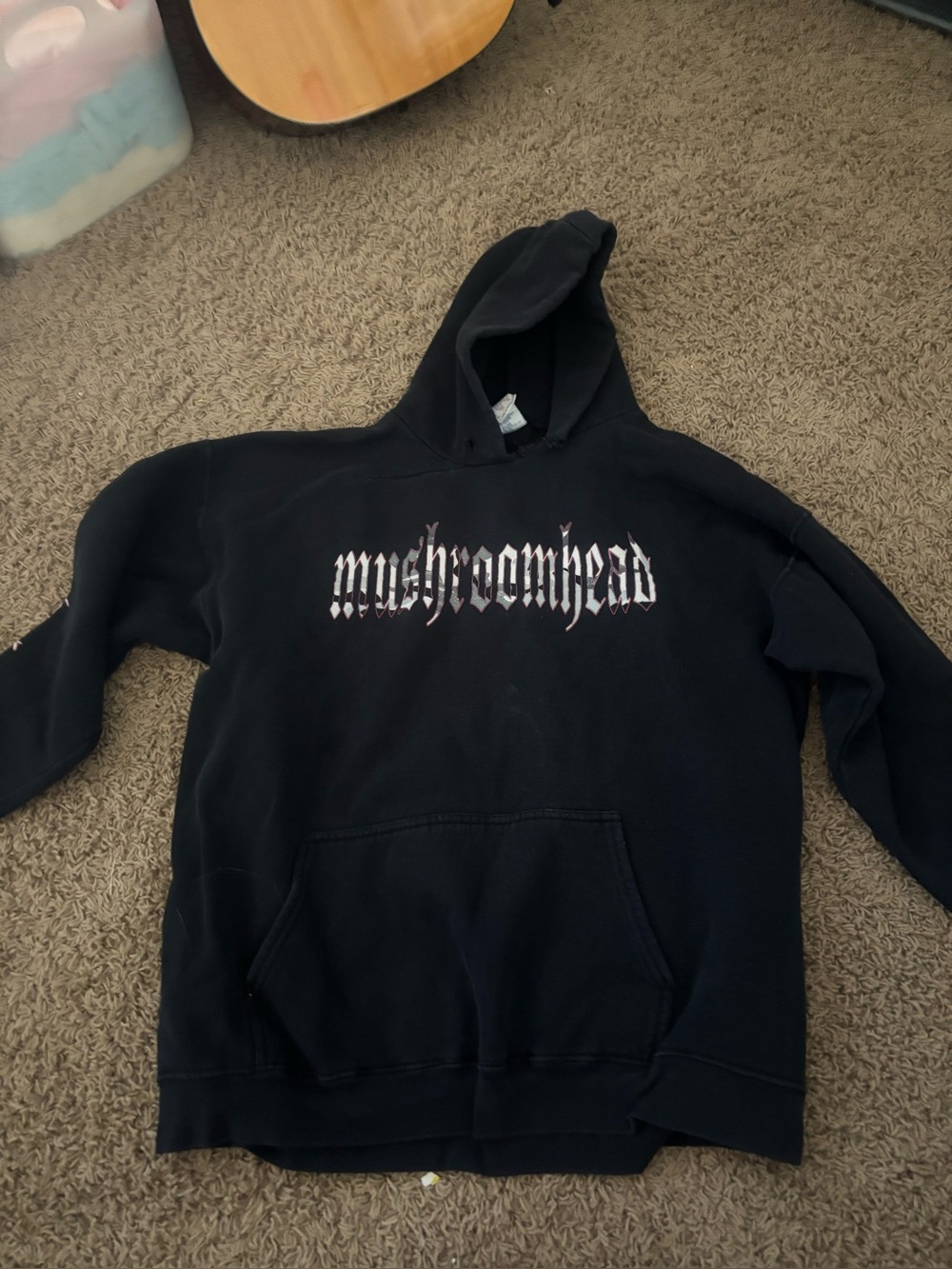 Mushroomhead Band Hoodie Black Graphic Pullover Sweatshirt Size XL
